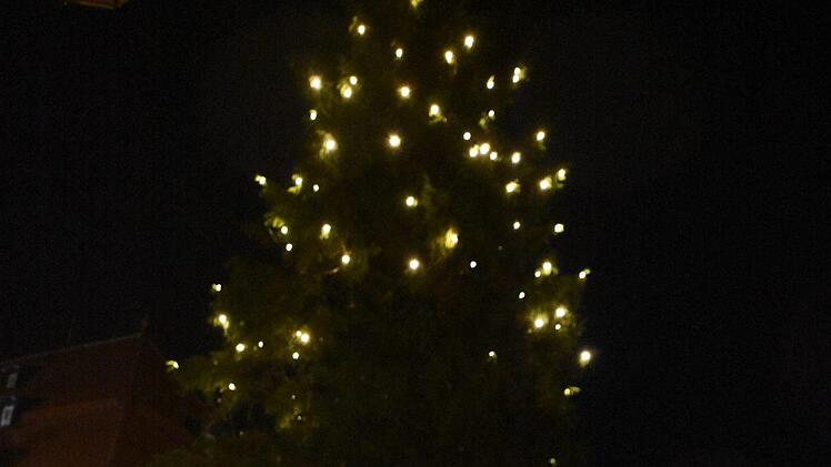 Der Baum beginnt zu Leuchten. Foto: Wiedemann
