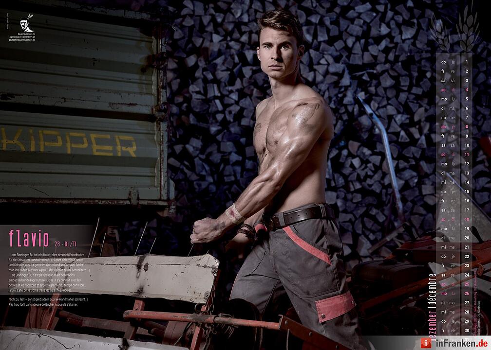 Schweizer Bauernkalender - Boys 2016: Dreck, Schweiß und Muskeln