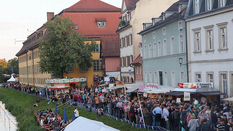 Idyllische Aussicht auf Klein Venedig auf der neu gestalteten "Regnitzterasse". Foto: Harald Rieger