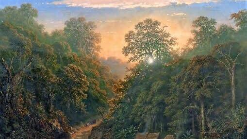 Raden Saleh: "Javanische Landschaft" (entstanden 1876 während des zweiten Aufenthalts in Coburg). Foto: Bayerische Schlösserverwaltung