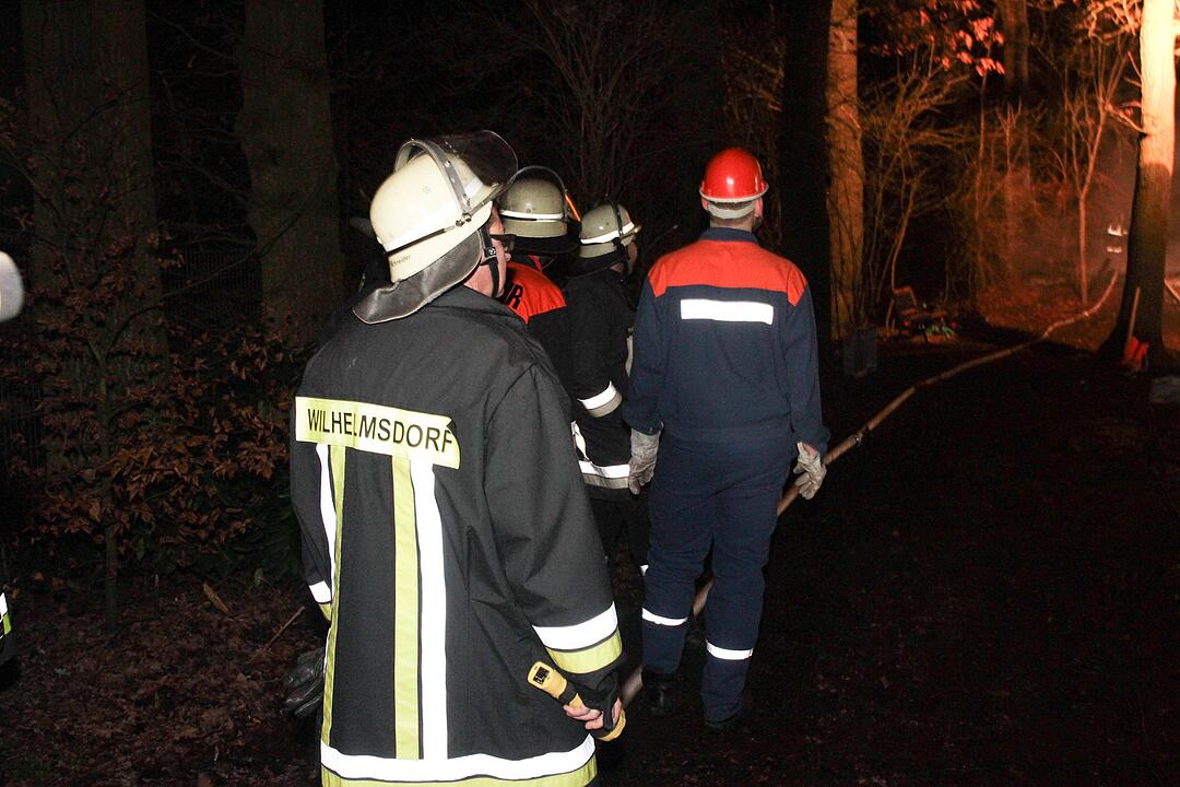 Mittelfranken: Wohnhaus brennt völlig nieder