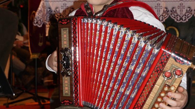 Der zehnjährige Justin Huppmann war der jüngste Teilnehmer bei Konzert "Weihnachten in der Rhön".