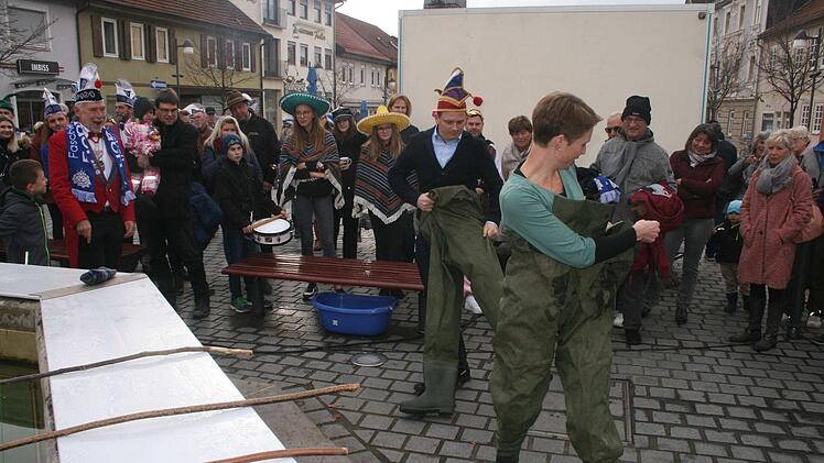 Beim Rathaussturm in Bad Rodach. - Foto: Martin Rebhan