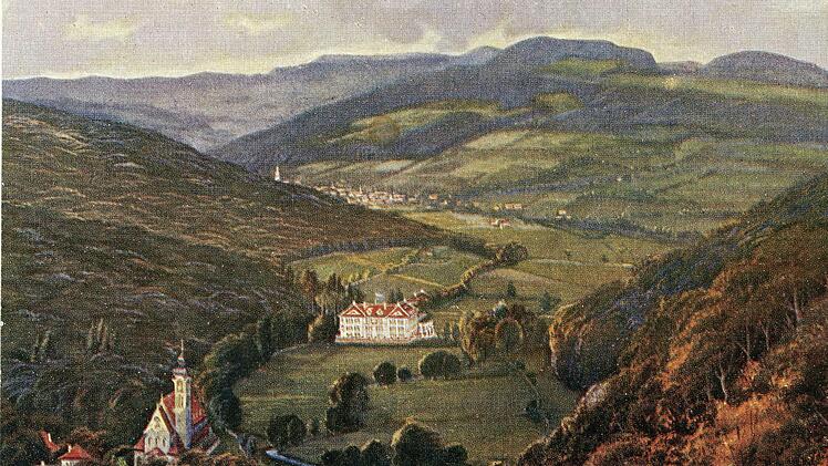 Blick auf Sinntalhof und Staatsbad