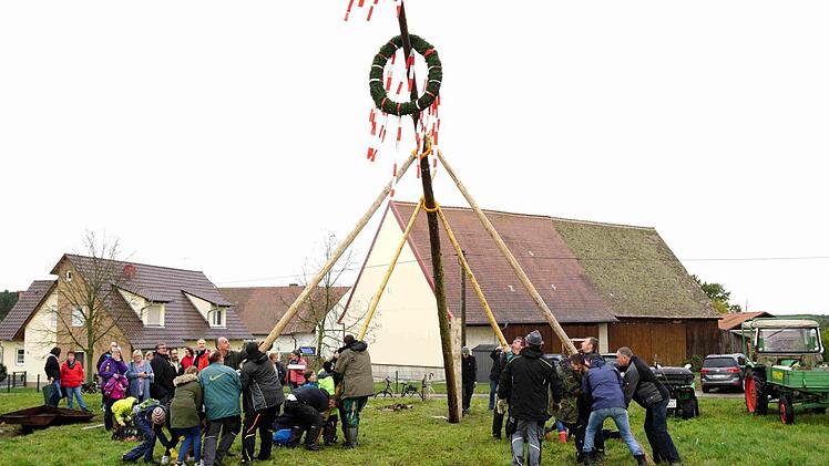 Baumaufstellen in Buch bei Weisendorf