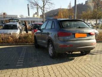 "Aldi Parkplatz | Danke an Andreas" - wieder ein Skandal aufgedeckt durch die Parkwächter auf der Facebook-Seite "Parkkünstler Kulmbach Stadt und Land". Foto: Facebook/Parkkünstler Kulmbach Stadt und Land