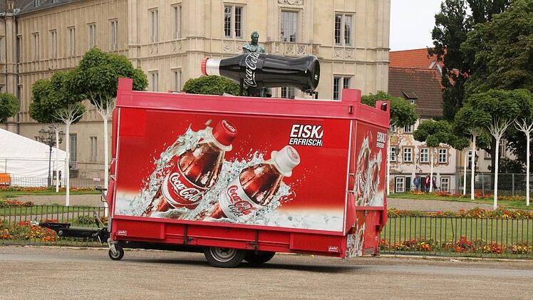 Der erste Stand steht auch schon auf dem Schlossplatz.Foto: Sakia Nauer