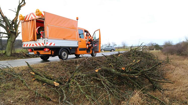 Sturmschäden zwischen Kunreuth und Weingarts Foto: Franz Galster