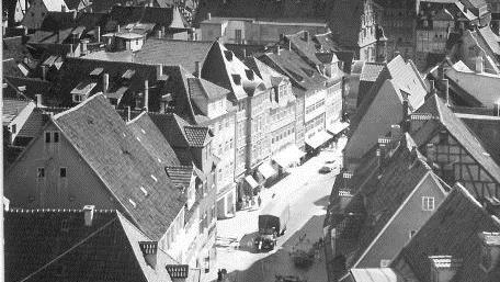 Blick in die Coburger Spitalgasse im September 1959Foto: CT-Archiv