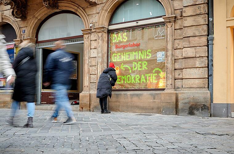Geheimnisvolles Schaufenster in Bamberg - eine Aktion steckt dahinter
