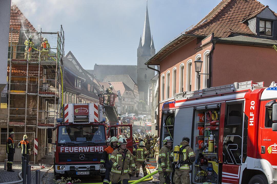 Zeil: Dachstuhlbrand in Altstadt