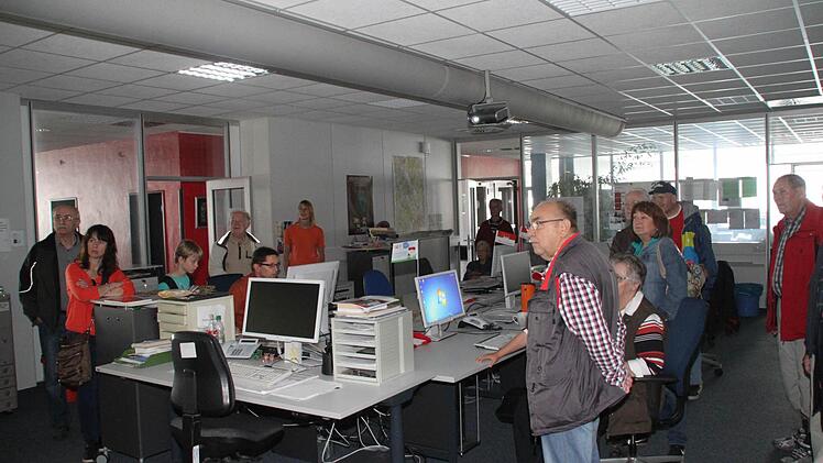Auch in der Redaktion können sich die Besucher umschauen.Foto: Jürgen Gärtner