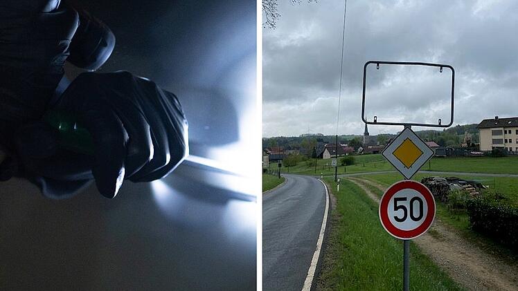 Schilderklau im Landkreis Lichtenfels