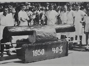 Wie ersichtlich ist, kostete die Bratwurst im Jahre 1950 immerhin 40 Pfennige. Repro: Dieter Seyfarth