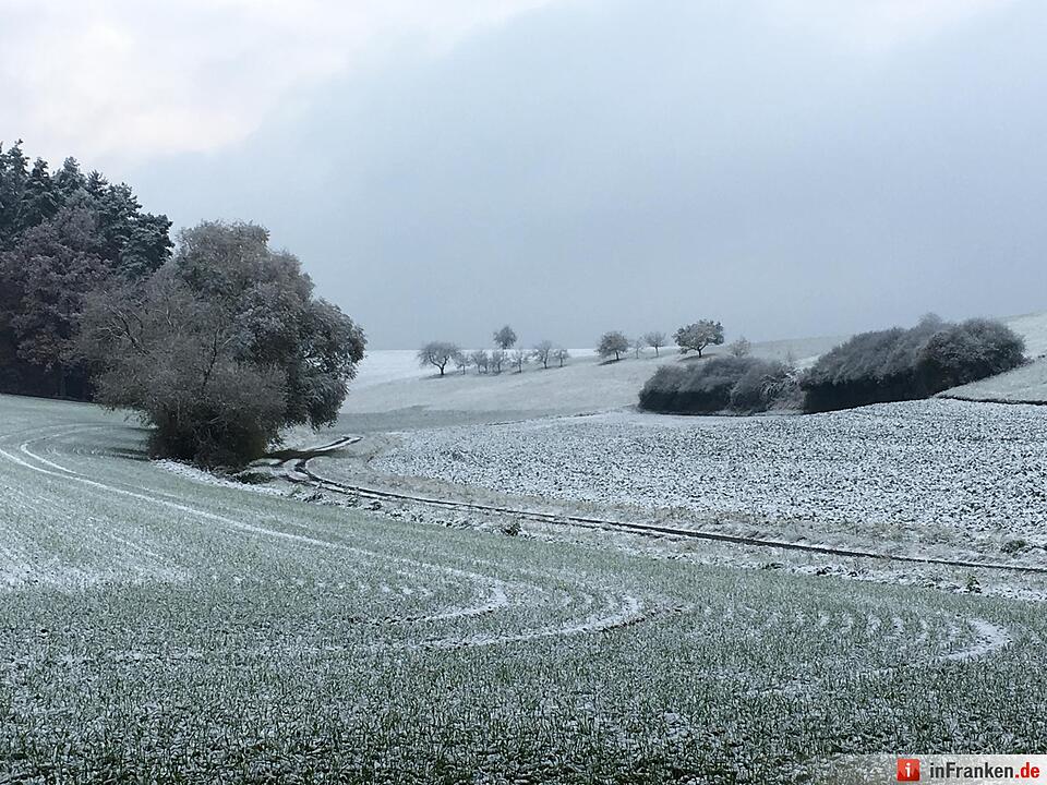 Erster Schnee in Oberfranken