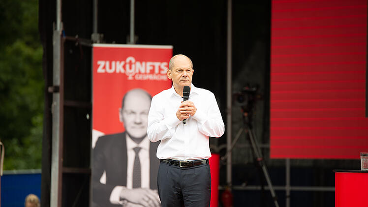 Bundestagswahl Nürnberg: olaf Scholz attackiert FDP