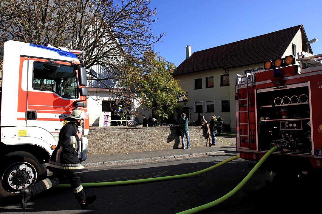 Brand in Schweinestall in Herzogenaurach