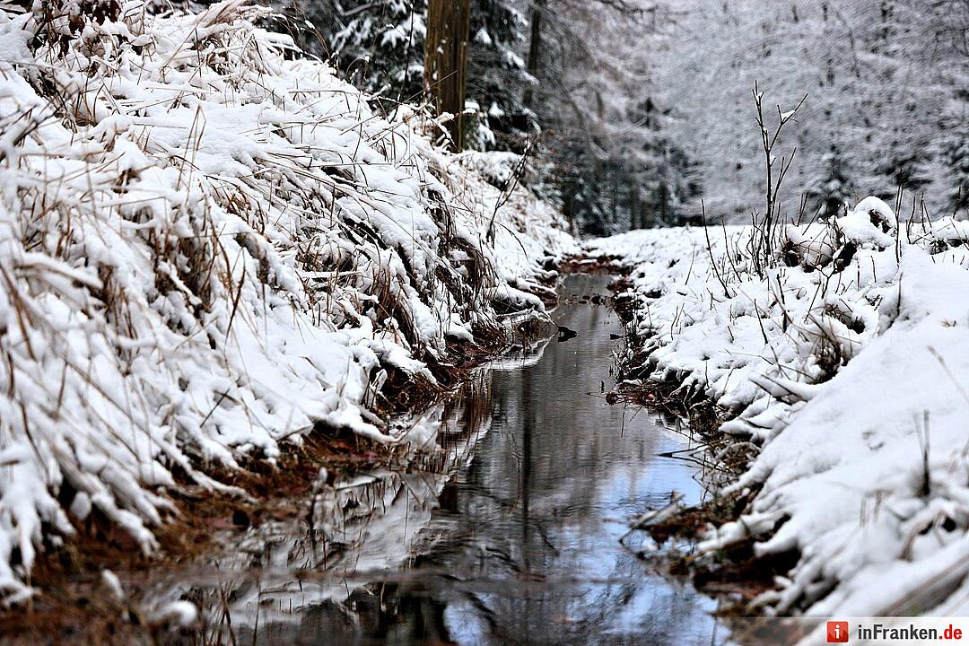 Schnee im Fichtelgebirge