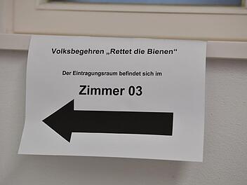So wie hier im Hallstadter Rathaus haben alle Kommunen  Räume, in denen die Wahlberechtigten fürs Volksbegehren unterschreiben können.Foto: Ronald Rinklef