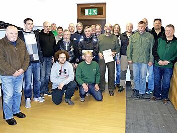 Die Erstplatzierten beim Ordonanzschie&szlig;en des Sch&uuml;tzenvereins Meeder  Foto: Karin G&uuml;nther