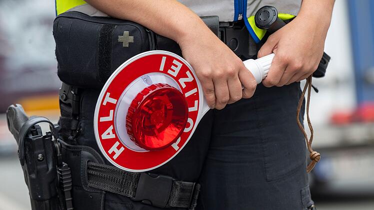 Grenzkontrollen Bundespolizei an A8