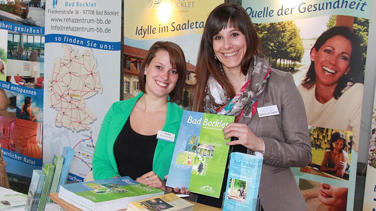 Werben für Bad Bocklet: Jessica Keßler (links) und Vanissa von Doehren.