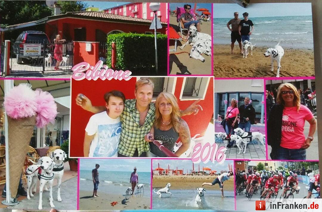 Unsere selbst gestaltete Urlaubskarte