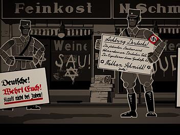 Das Spiel " Trough the Darkness of Times handelt von den Wiederständen gegen den Nationalsozialismus. Quelle: Paintbucket Games