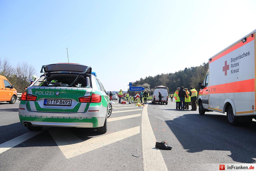 Polizist wird auf A70 von Auto erfasst und lebensgefährlich verletzt