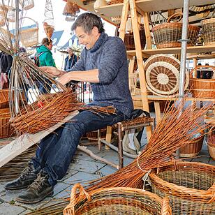 Korbmarkt in Lichtenfels am Samstag
