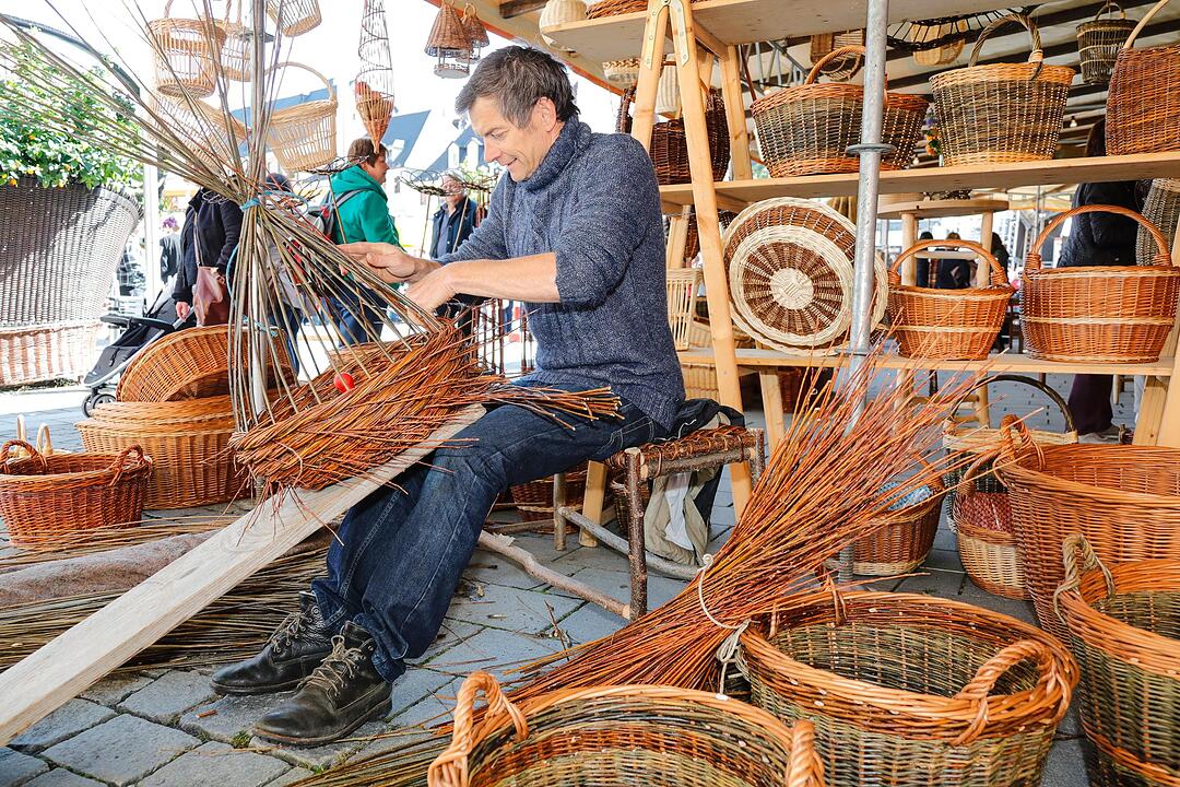 Korbmarkt in Lichtenfels am Samstag