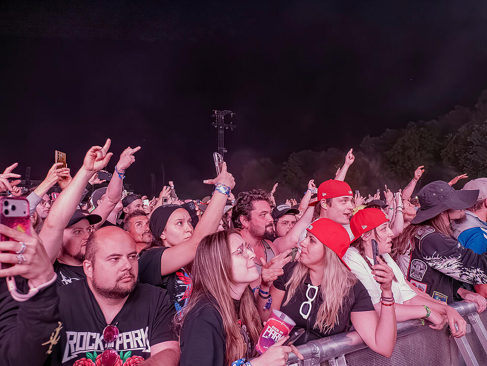 Die US-amerikanische Nu-Metal-Band heizte das Publikum nochmal richtig ein.
