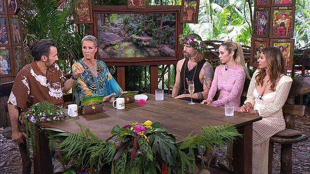 Moderatorin Sonja Zietlow (Zweite von links) machte sich in den Augen von Dschungel-Fans zum Anwalt von Gil Ofarim (Mitte).