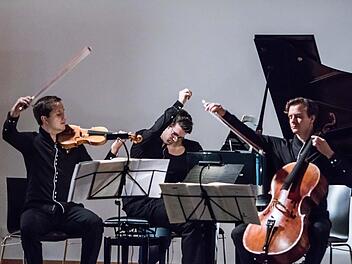 Das Aramis-Trio beeindruckte sein Publikum mit dem Abend "Schumanns Schatten" (von links): Martin Emmerich, Fabian Wankmüller und Heiner Reich. Foto: Jochen Berger