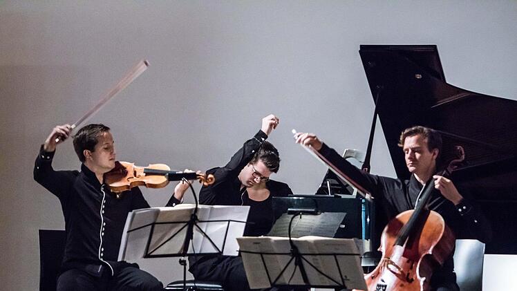 Das Aramis-Trio beeindruckte sein Publikum mit dem Abend "Schumanns Schatten" (von links): Martin Emmerich, Fabian Wankmüller und Heiner Reich. Foto: Jochen Berger