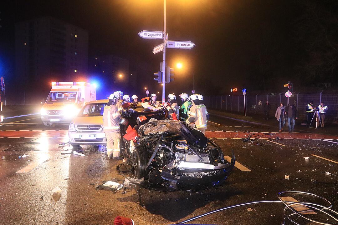 Schwerer Unfall auf dem Berliner Ring in Bamberg