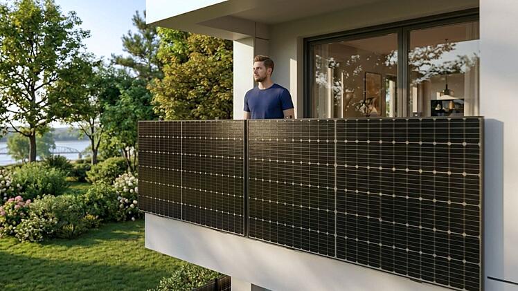 Balkonkraftwerk f&uuml;r den Betonbalkon