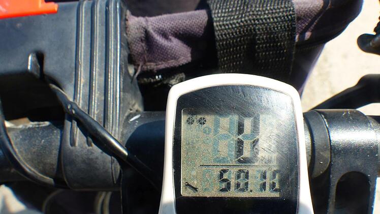 Über 50 Grad in der Wüste Foto: privat