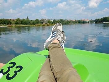 Bootsverleih am Wöhrder See in der Norikus-Bucht. Hier geben sich die Freizeit-Kapitäne die Schiffe in die Hand. Foto: Nikolas Pelke