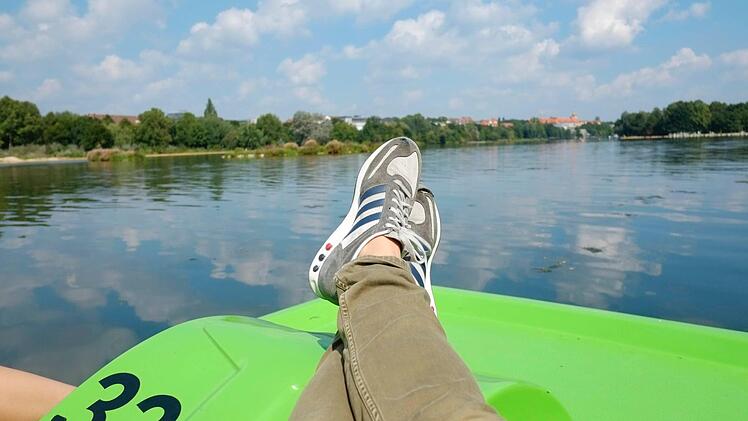 Bootsverleih am Wöhrder See in der Norikus-Bucht. Hier geben sich die Freizeit-Kapitäne die Schiffe in die Hand. Foto: Nikolas Pelke
