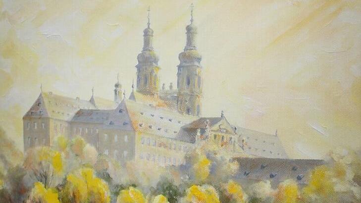 Eines von Kliemanns Werken, das Kloster Banz zeigt. Foto: OT