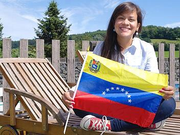 Emilys Herz schlägt für zwei Länder: Venezuela und Deutschland. Foto: Steffi Elm