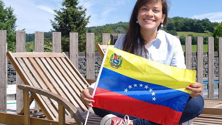 Emilys Herz schlägt für zwei Länder: Venezuela und Deutschland. Foto: Steffi Elm