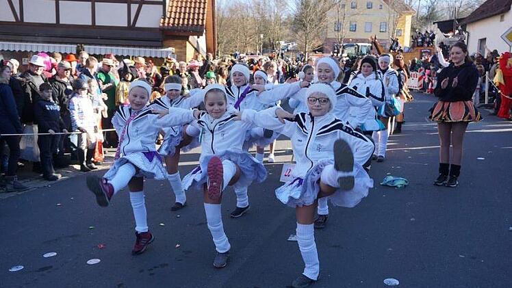 Faschingszug in Zeitlofs. Foto: Marion Eckert