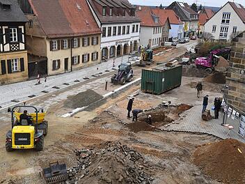 Grabungen am Hallstadter MarktplatzFoto: Ronald Rinklef