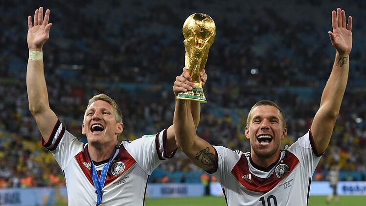 Bastian Schweinsteiger und Lukas Podolski