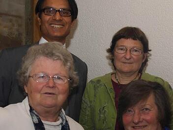 Für den Stimmkreis 605 kandidieren Anna Mebs, Rafiq Iqbal, Christa Büttner und Birigt Busigel zu Landtags- und Bezirkstagswahlen.