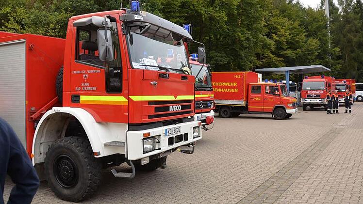 Großübung der Feuerwehr Notfallkontingente Foto: Peter Rauch