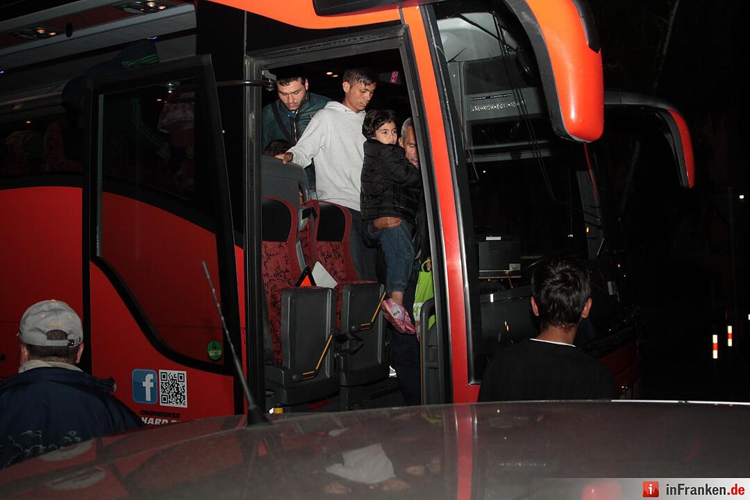 Flüchtlinge kommen in Nürnberg an