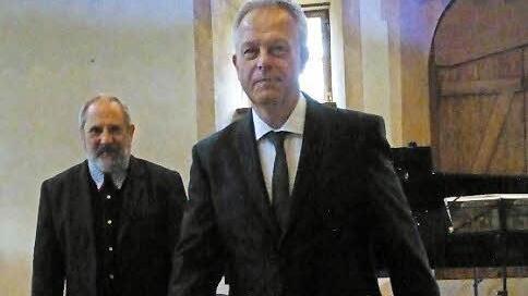 Christoph Prégardien (vorne) und Siegfried Mauser.  Foto: Ahnert